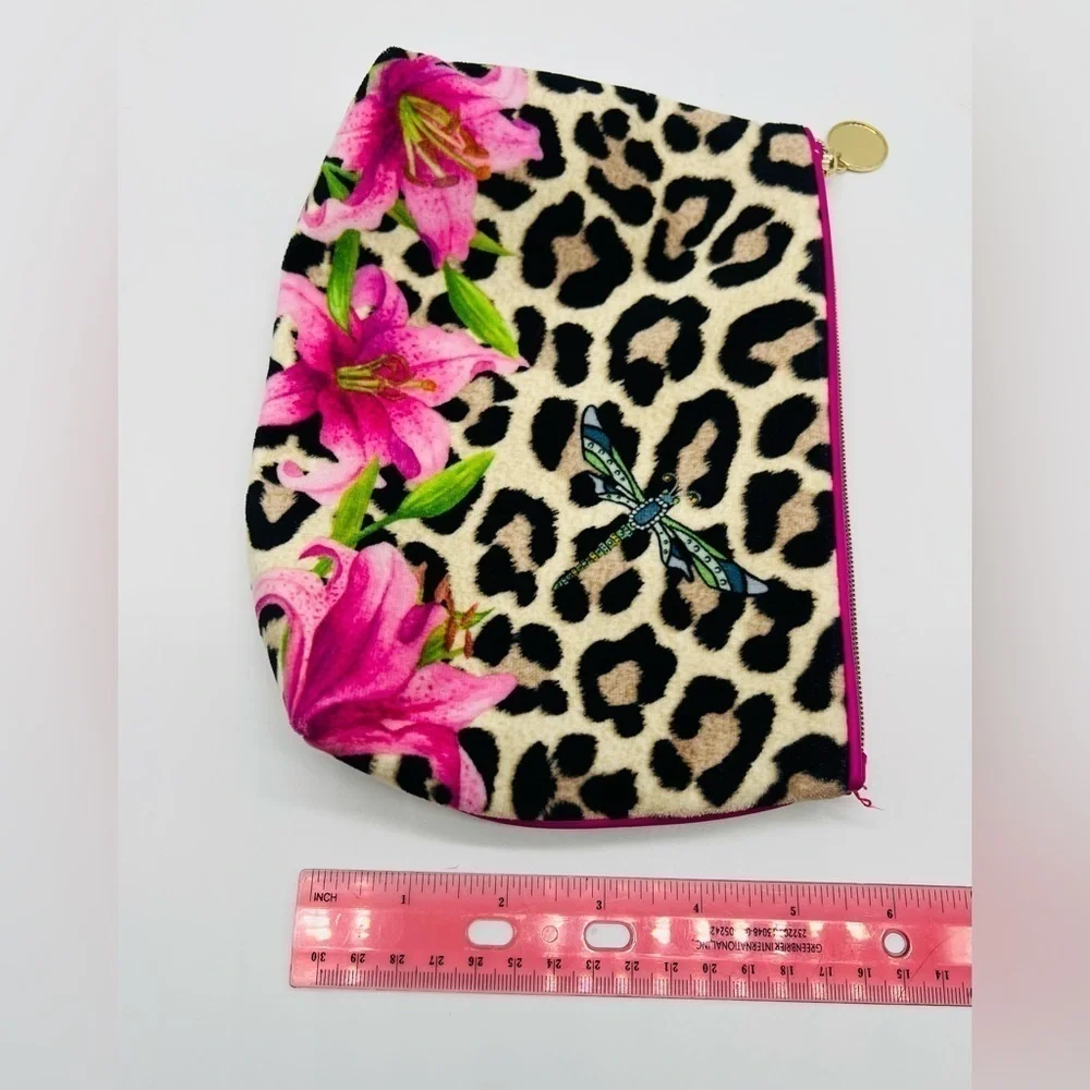Estée Lauder BEAUTIFUL velvet colorful clutch/ cosmetic bag NWOT